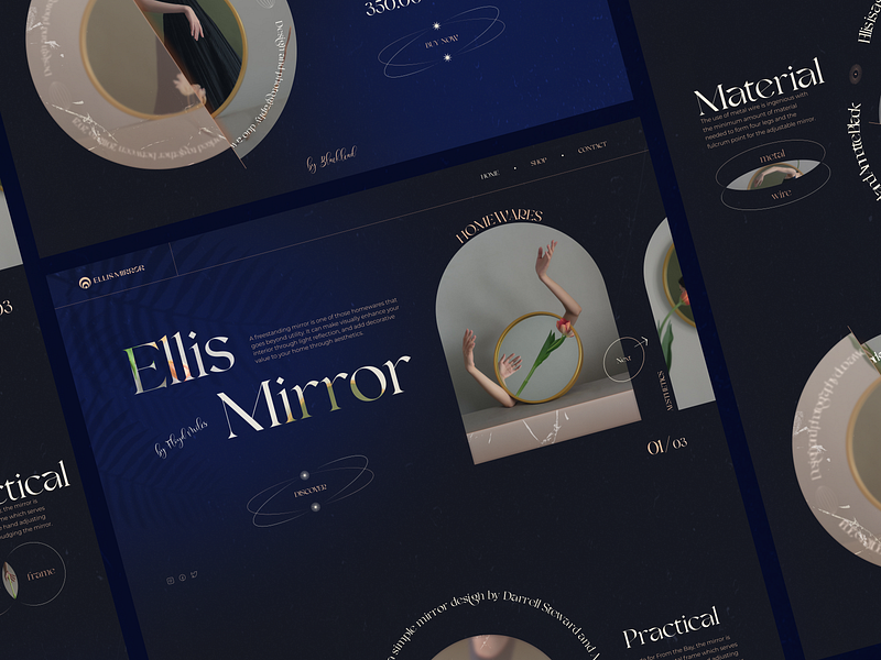 Ellils Mirror // site by BL/S® on Dribbble