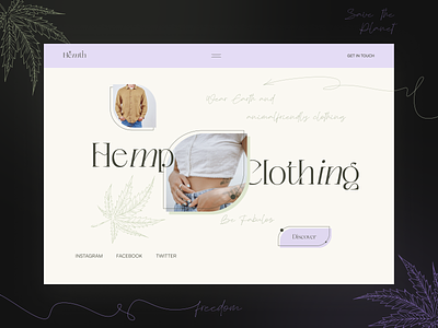 Hemp Clothing // E-commerce Website