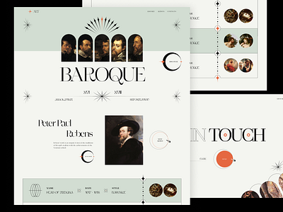 Baroque // Website art blacklead design event graphic design grid hero page landing page main minimal site ui ux web website