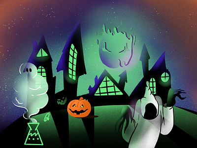 Halloween Mood // Animation 2d animation app design branding character emotion graphic graphic design halloween illustration motion graphics move pumpkin spirit ui