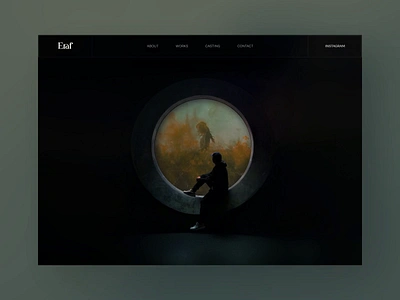 Eraf // Portfolio Website animation blacklead blackleadstudio homepage interactive landing page main motion graphics photo photographer photography portfolio ui web web design webgl website