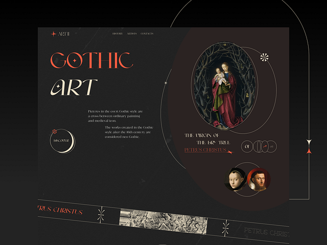 Gothic Art // Website by BL/S® on Dribbble