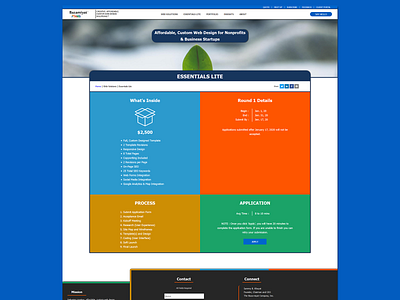 Essentials Lite - Web Page design designinspiration service page ui user interface user interface design ux ux design uxdesign web design webdesign website website design
