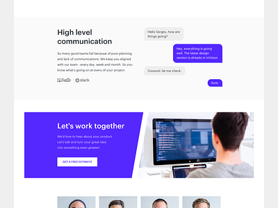 Agency website redesign agency communication concept mamon redesign