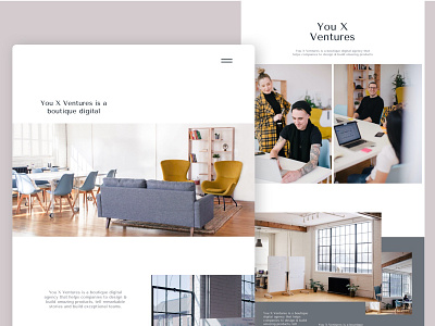 You X Ventures - Landing Page design digital pictures product design sketch ui user interface ux webdesign