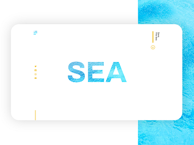 Save The Sea - Landing page