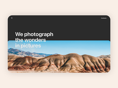 Photograph | Home Page adobe xd digital experience photo product design ui user interface ux webdesign
