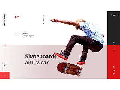 Concept UX/UI Website Skateboarding diseñadorgrafico diseño fashionista ilustración marca prototipo publicidad digital sitio web skateboarder skateshop ui ux uxui uxuidesigner