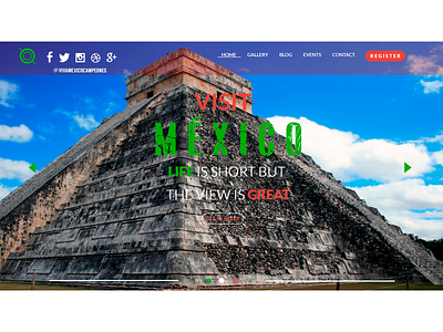 UX/UI Design Website Visit Mexico Option 1 aplicación appdesigner cancun diseñados independiente diseño ilustración marca mexico mexicocity mexicolindoyquerido móvil prototipo publicidad digital sitio web tulum ui ux visitmexico web