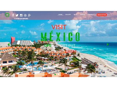 UX/UI Design Website Visit Mexico Option 3