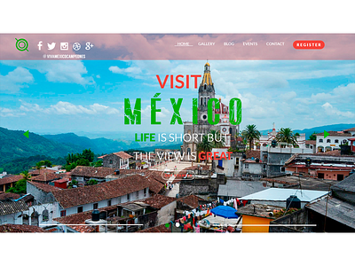 UX/UI Design Website Visit Mexico Option 4