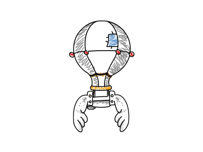 Balloon With Wings balloon boil gif mobile game art asset sketchy wings