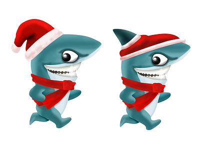 Shark as Santa