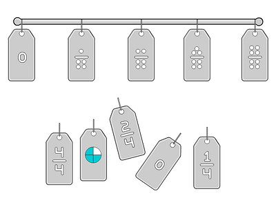 Sort The Fractions Mini Game Screen