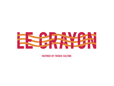 Le Crayon Logo branding colour french logo logo design rebrand waves