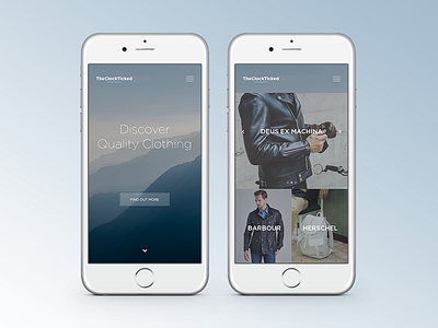 Minimal Commerce Concept app clean clothing commerce minimal outdoors photography shopping theme ui ux