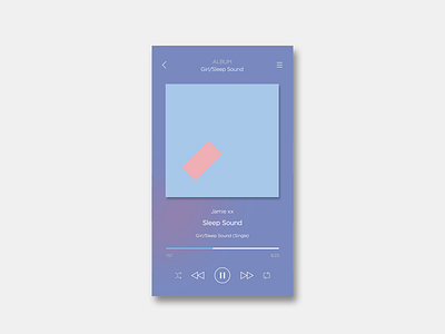 Daily Ui 009 - Music Player 009 clean daily ui minimal music music player player ui ux