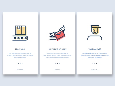 Payment to Delivery card clean delivery flat icons illustration interface ios minimal onboarding payment ui