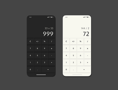 DAYLY UI | Calculator app calculator count design number numeral ui