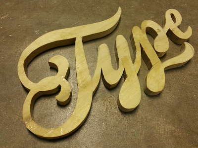 Wood Cut Type cutting lettering wood