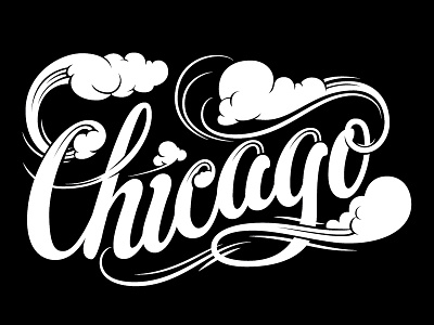 Chicago Art 01 concept illustration lettering type vector