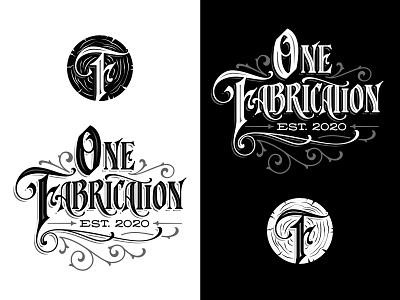 One Fabrication Logos branding hand-lettering lettering logo
