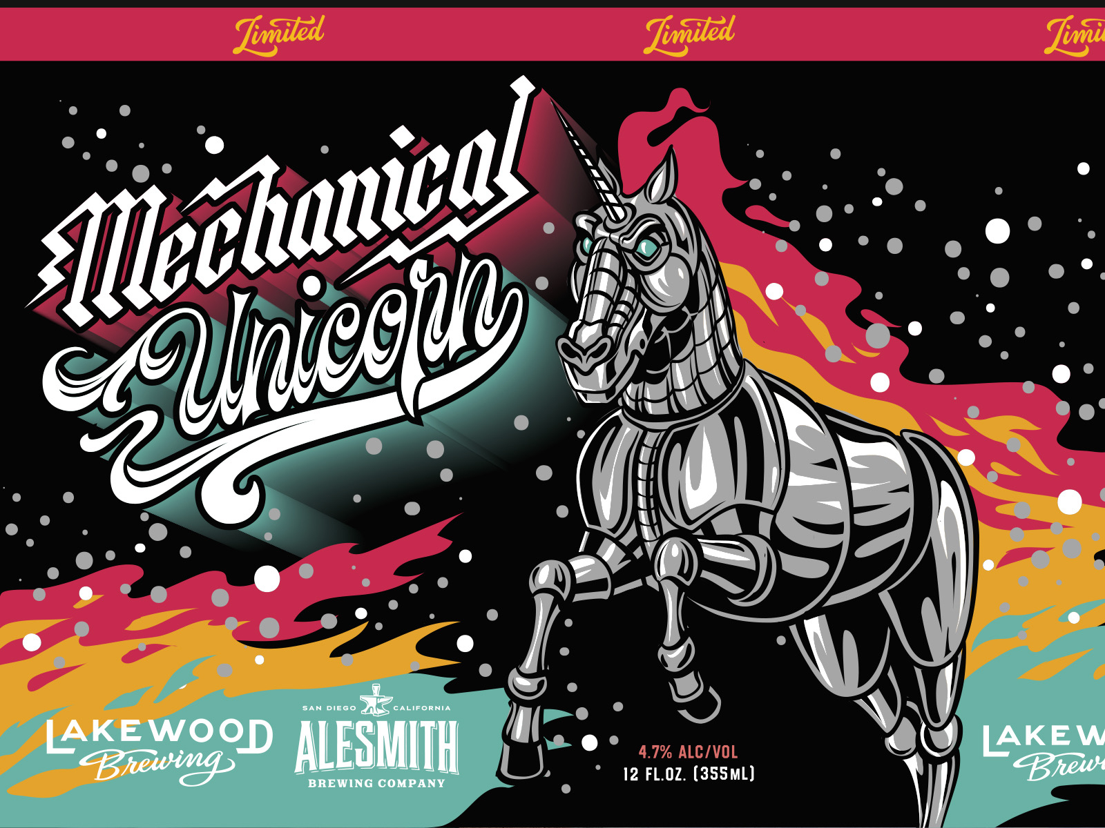 Mechanical Unicorn Lakewood Brewing by Cory Say on Dribbble
