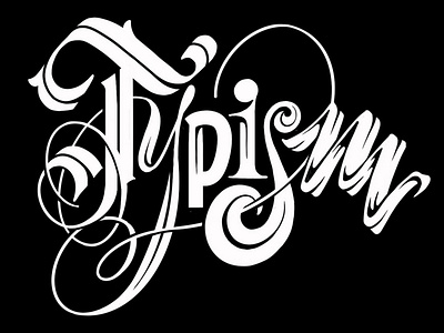 Typism #2 design hand-lettering illustration lettering type