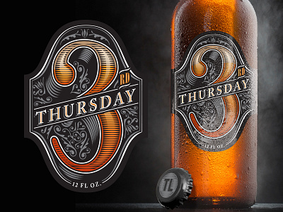 3rd Thursday design lettering promotional type