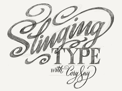 Skillshare Slinging Type class design lettering type typography