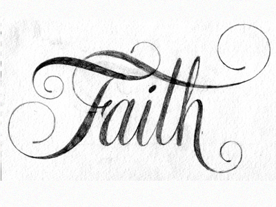 Faith lettering type