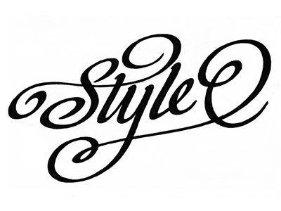 Dribbble Style drawn hand lettering script type