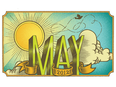 May 2012 hand drawing illustration lettering type