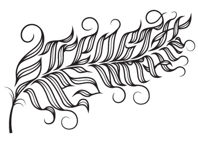 Strength Lies Within hand drawn lettering type vector