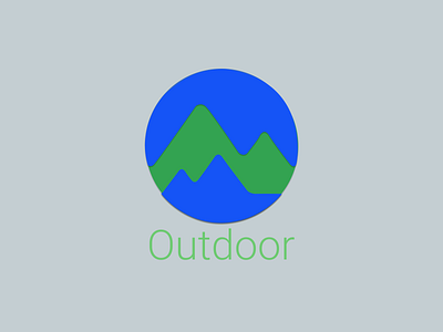 Google Outdoor Logo app branding design flat icon logo typo vector