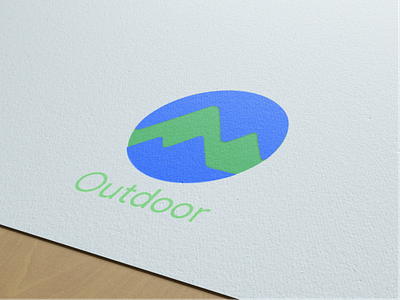 Google Outdoor Logo Mockup app branding design flat google icon logo mockup typo typography