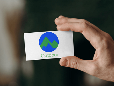 Google Outoor Logo Mockup app branding design flat icon logo mockup mockups typography