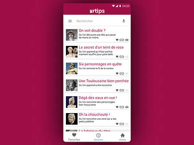 Artips App Refonte 2d aplication app artips branding design flat phone