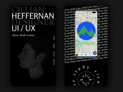 Cillian Heffernan Portfolio 2021 2021 branding cillian design heffernan porfolio typography ui ux