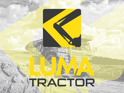 Luma Tractor Logo branding graphic design graphic design logo icon icon design illustration typography