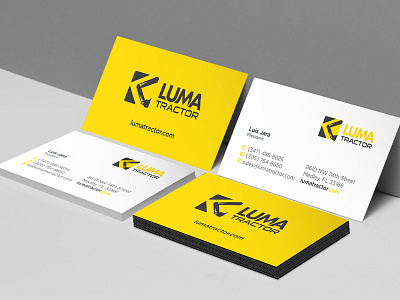 Luma Tractor Business Cards branding branding design business card design graphic design logo design