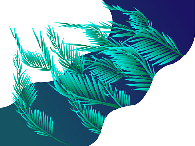 ferns in the wind cutout fern illustration vector
