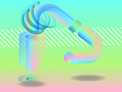 Carmechanic design hologram illustration vector