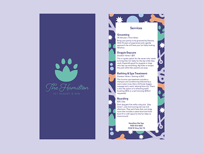 Hamilton Pet Spa Logo & Rack Cards