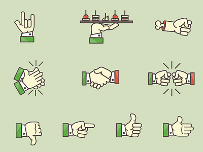 Hands hands icon illustration