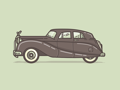Royce baller car icon illustration rolls royce royce