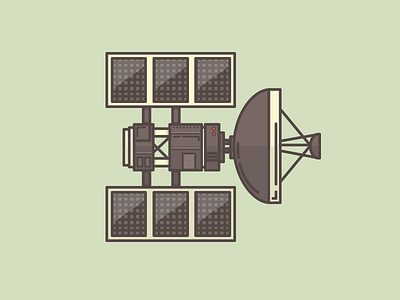 SpaceStuff icon illustration rebound satellite space