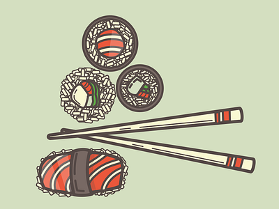 More wasabi please. food icon illustration sticker sushi