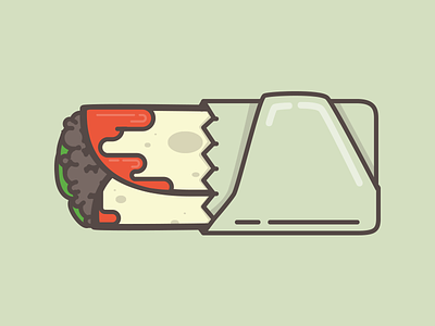 Chipotle burrito chipotle food icon illustration sticker