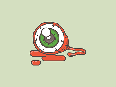 Eye see you eye eyeball icon illustration sticker